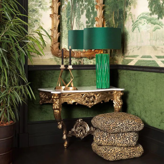 Console Table Rococo antique gold finish