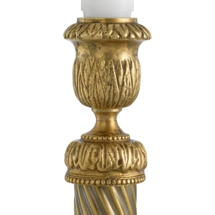 Candle Holder Carnier L vintage brass finish