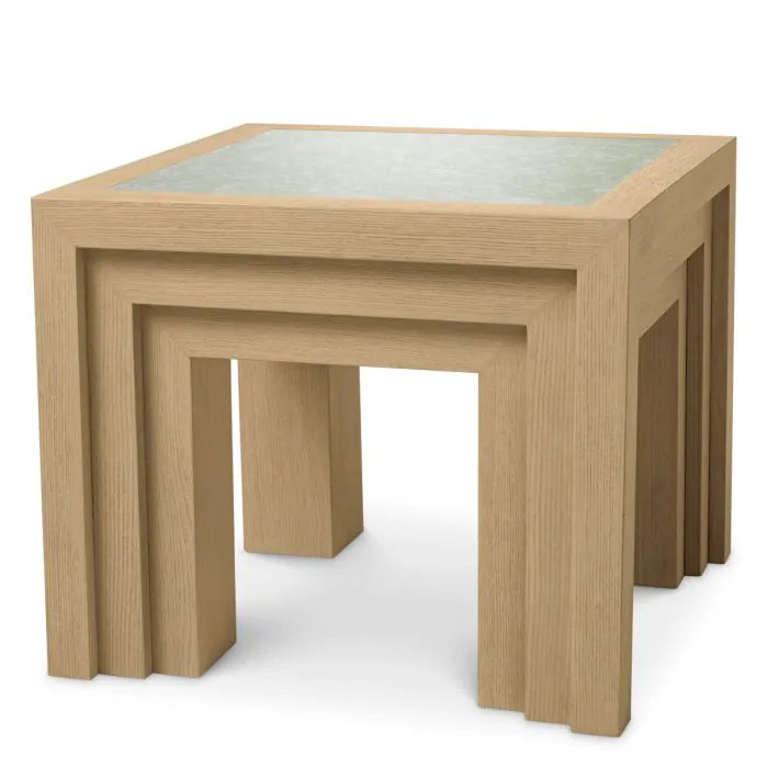Side Table Metropolitan natural oak open grain veneer