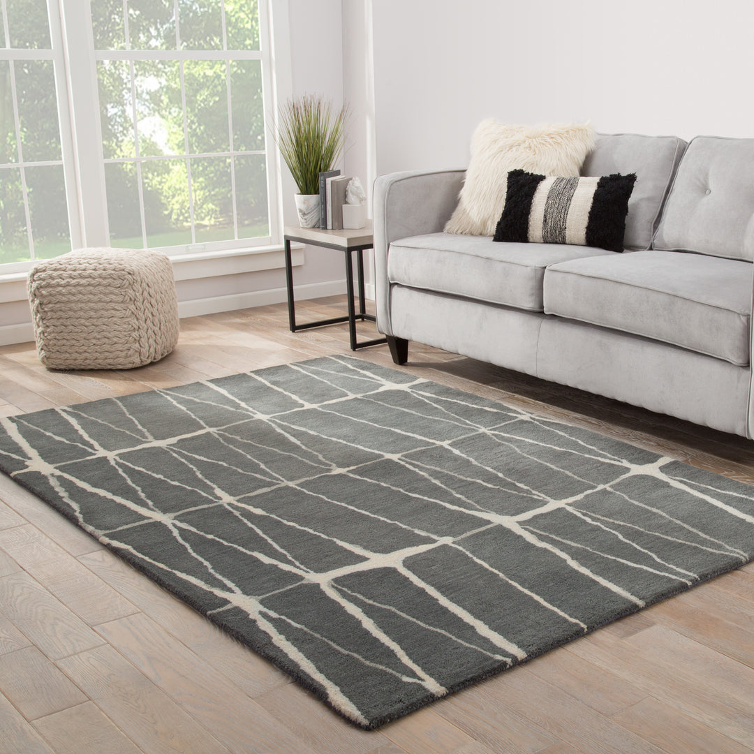 Jaipur Living Botticino Handmade Geometric Gray/ Cream Area Rug (12'X18')