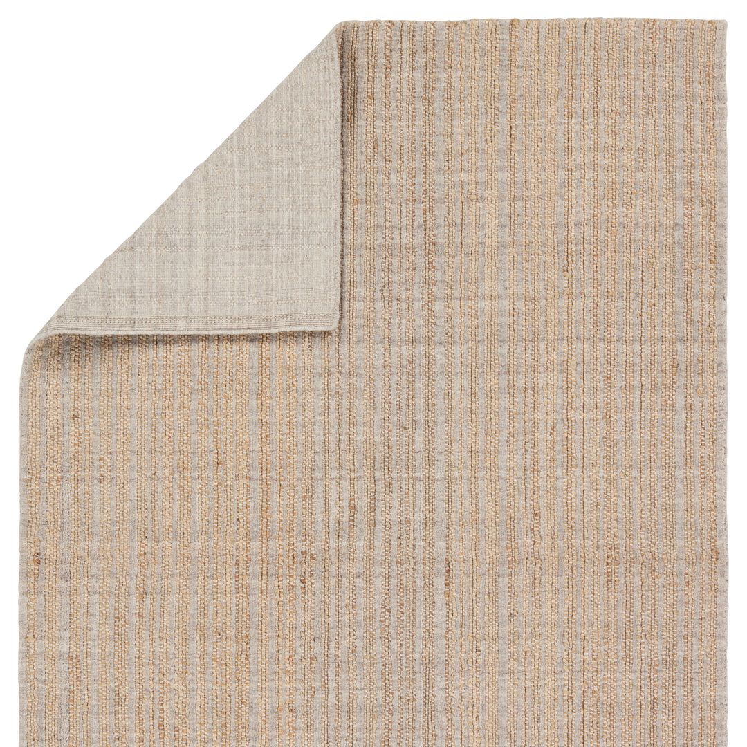 Jaipur Living Abdar Handmade Striped Tan/ Gray Runner Rug (3'X8')