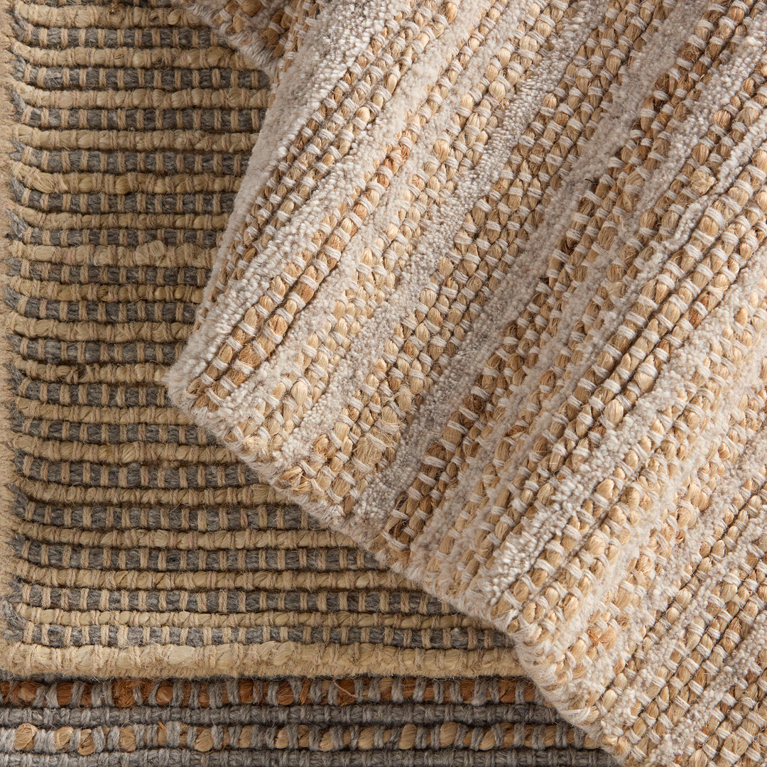 Jaipur Living Abdar Handmade Striped Tan/ Gray Runner Rug (3'X8')