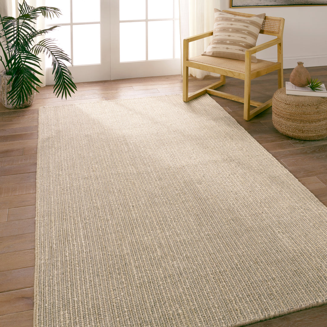 Jaipur Living Latona Handmade Striped Gray/ Tan Area Rug (10'X14')