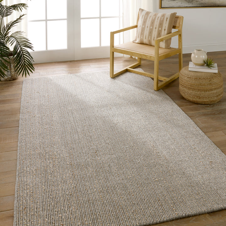 Jaipur Living Latona Handmade Striped Gray/ Brown Area Rug (9'X12')