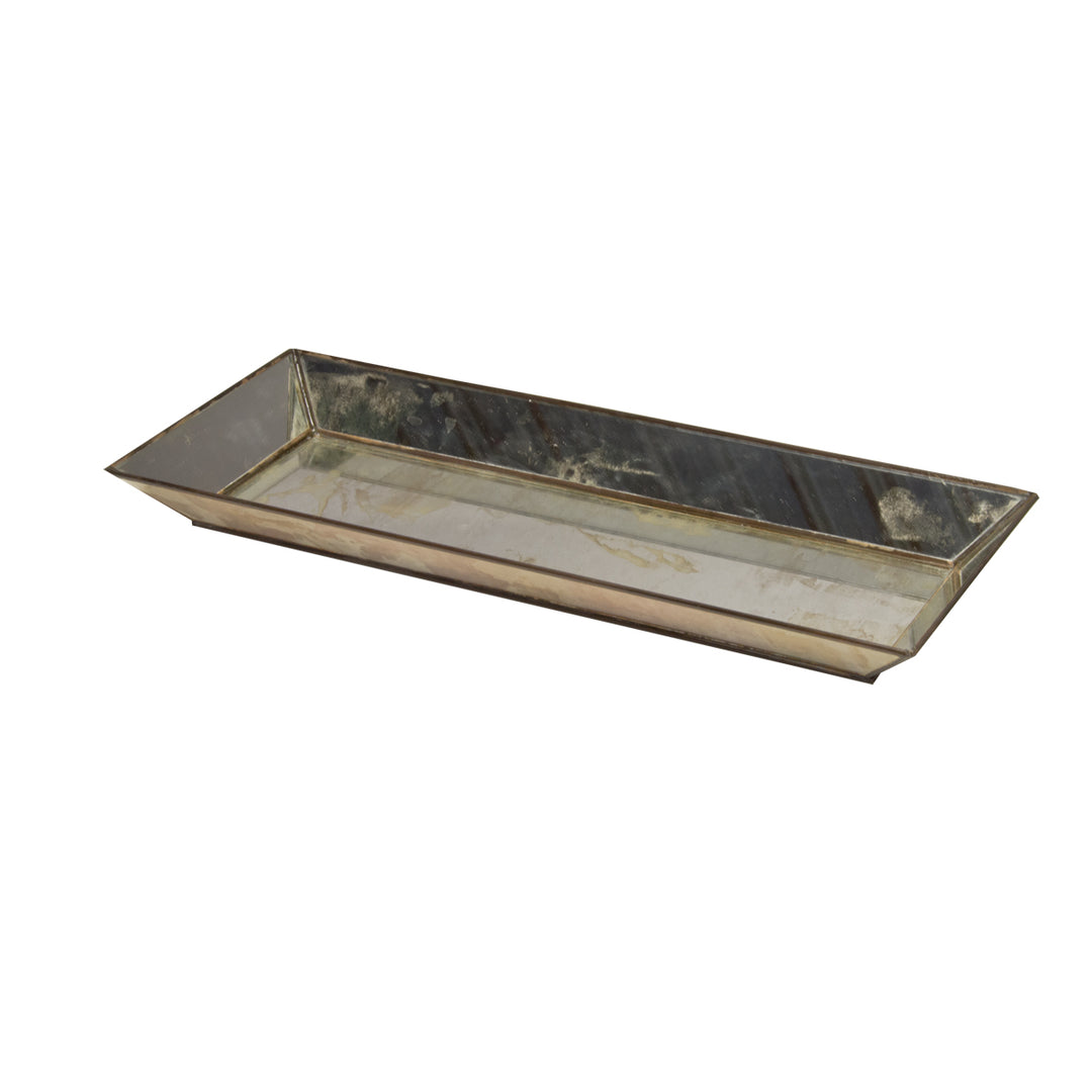 Tray - Rectangular Antique Mirror Tray