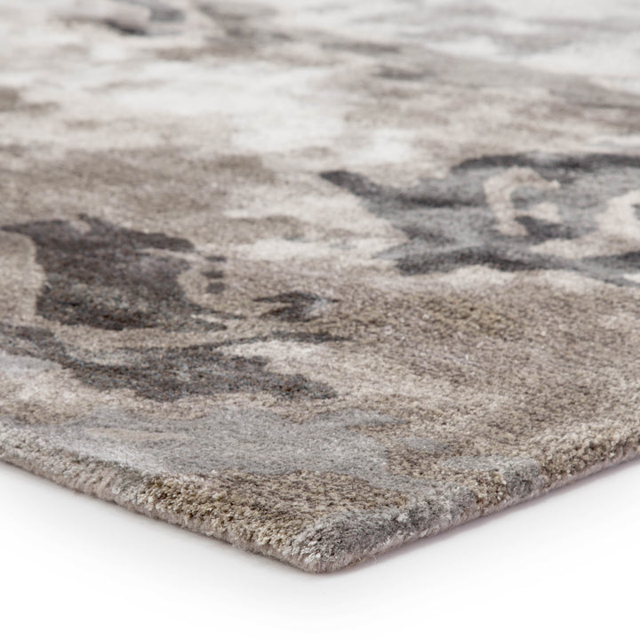 Jaipur Living Glacier Handmade Abstract Gray/ Silver Area Rug (10'X14')