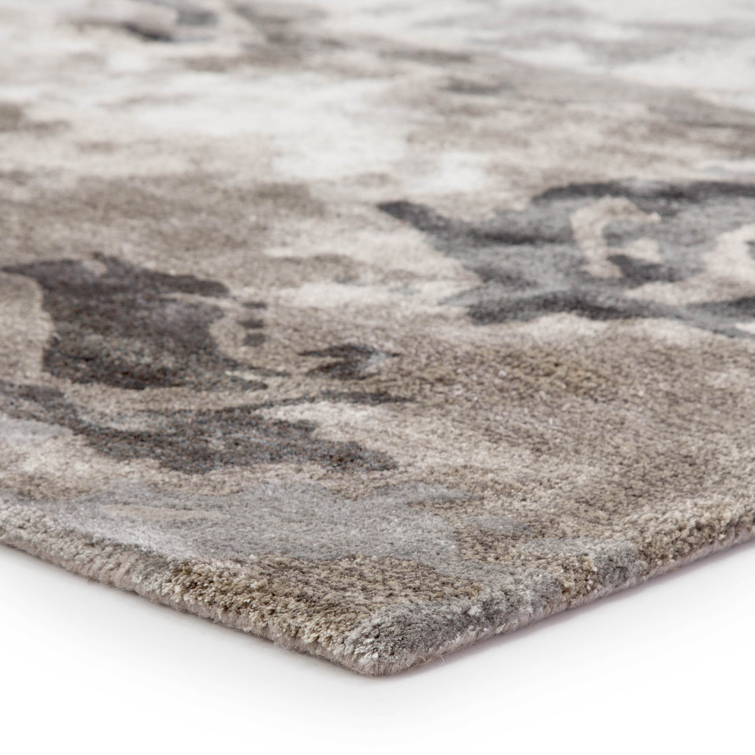 Jaipur Living Glacier Handmade Abstract Gray/ Silver Area Rug (12'X15')