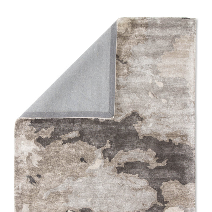 Jaipur Living Glacier Handmade Abstract Gray/ Silver Area Rug (12'X18')