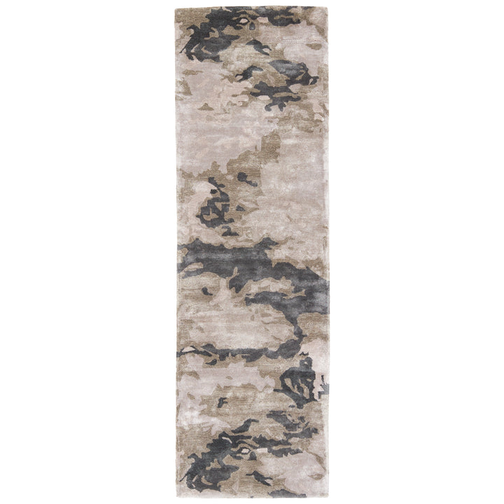 Jaipur Living Glacier Handmade Abstract Gray/ Silver Area Rug (12'X15')