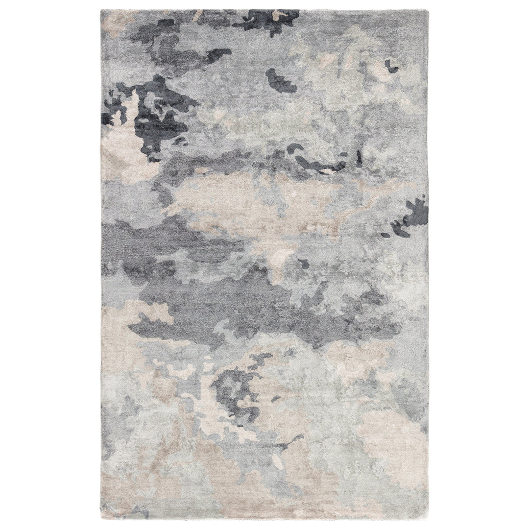 Jaipur Living Glacier Handmade Abstract Gray/ Dark Blue Runner Rug (2'6"X12')