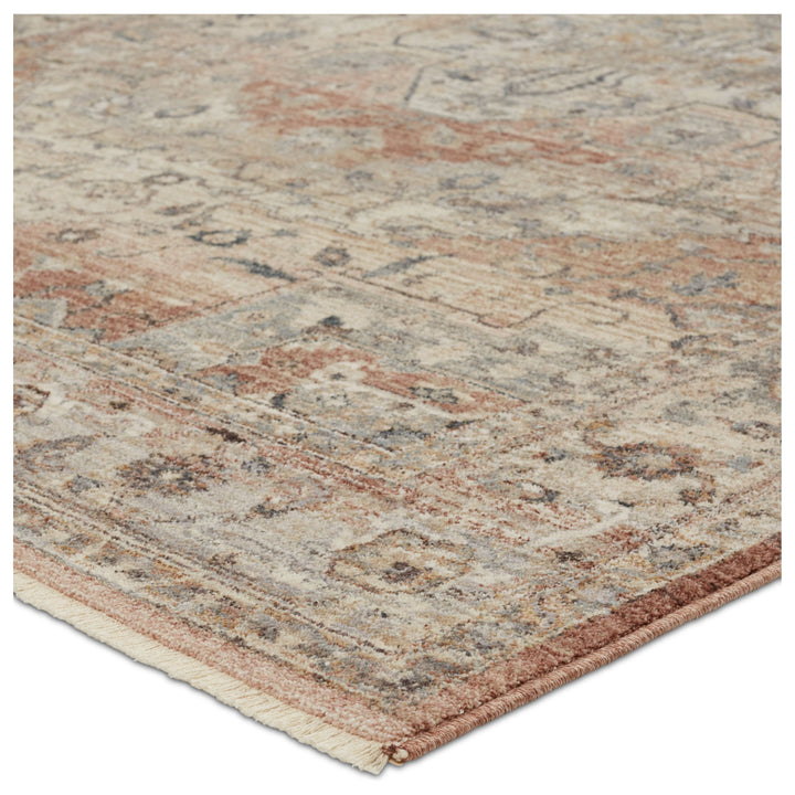 Vibe by Jaipur Living Starling Medallion Tan/ Pink Area Rug (5'3"X8'1")