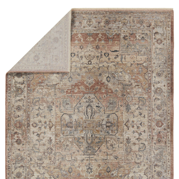 Vibe by Jaipur Living Starling Medallion Tan/ Pink Area Rug (5'3"X8'1")