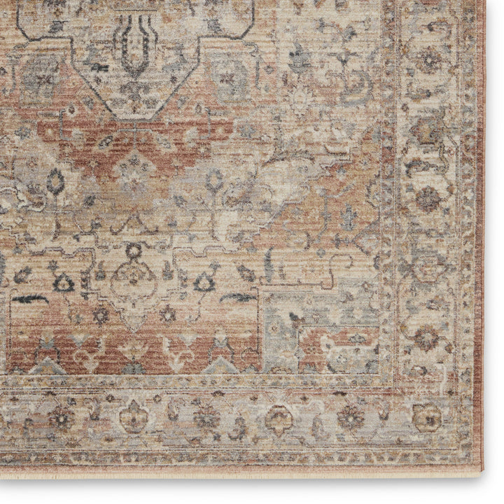 Vibe by Jaipur Living Starling Medallion Tan/ Pink Area Rug (5'3"X8'1")