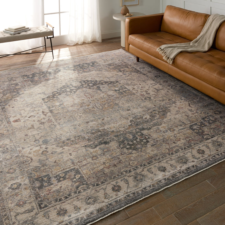 Vibe by Jaipur Living Starling Medallion Tan/ Slate Area Rug (8'X10'4")