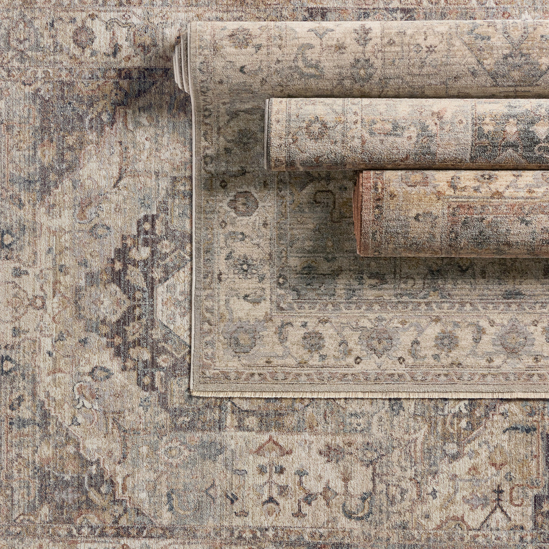 Vibe by Jaipur Living Starling Medallion Tan/ Slate Area Rug (9'3"X13'7")