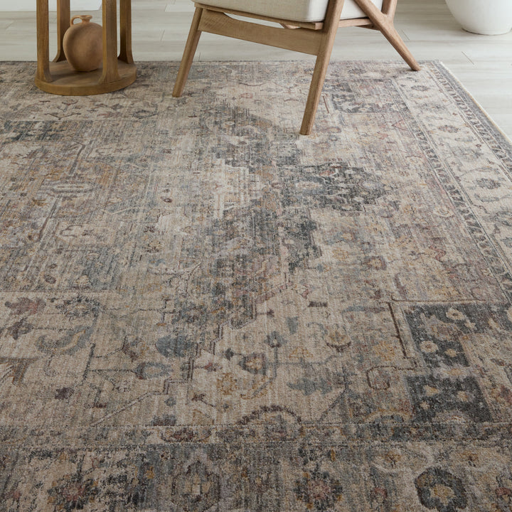 Vibe by Jaipur Living Starling Medallion Tan/ Slate Area Rug (8'X10'4")