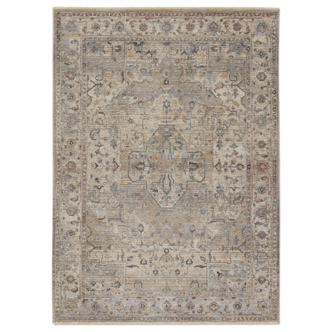 Vibe by Jaipur Living Starling Medallion Tan/ Cream Area Rug (5'3"X8'1")