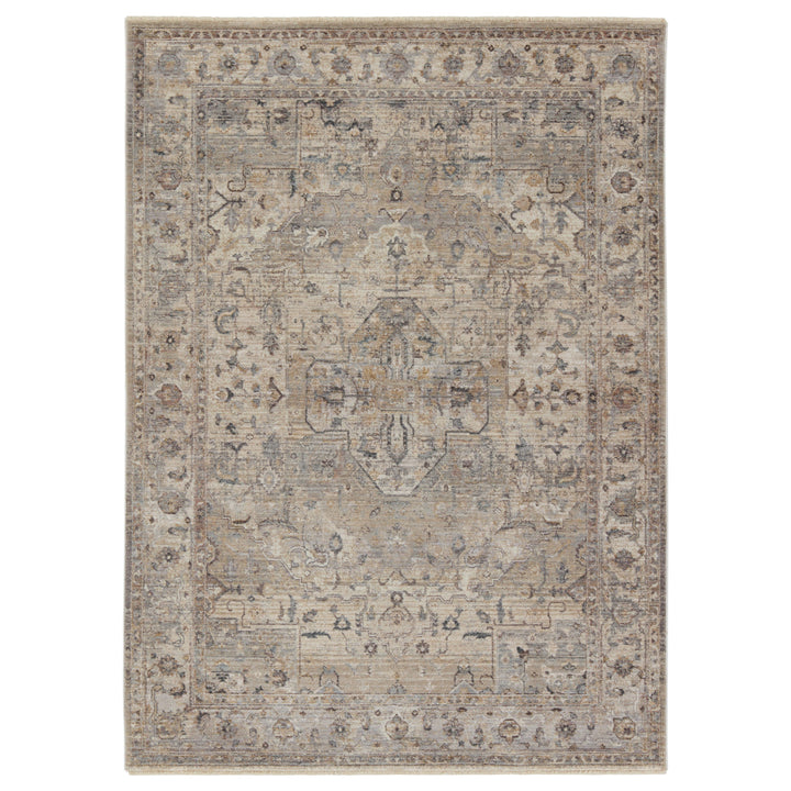 Vibe by Jaipur Living Starling Medallion Tan/ Cream Area Rug (5'3"X8'1")