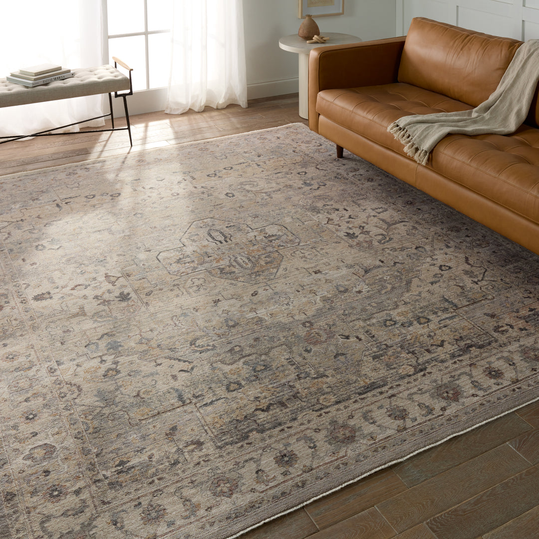 Vibe by Jaipur Living Starling Medallion Tan/ Cream Area Rug (5'3"X8'1")