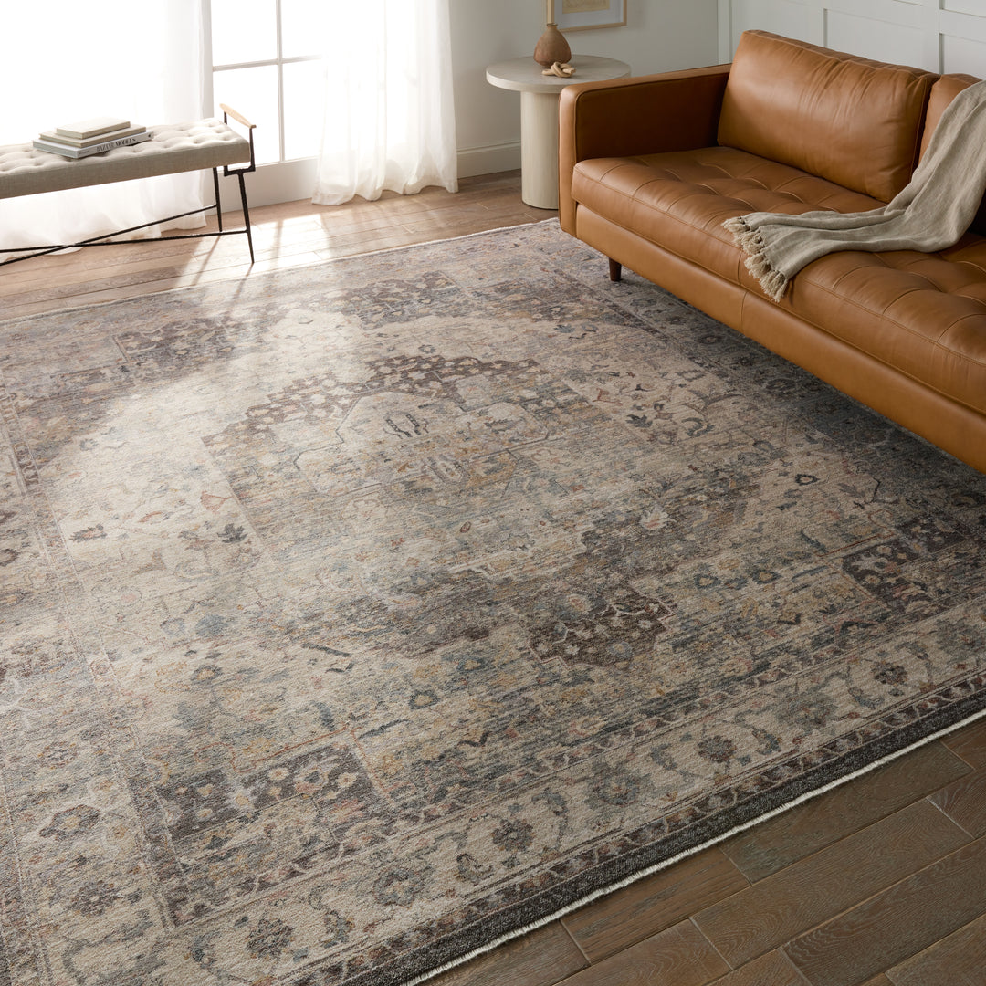 Vibe by Jaipur Living Starling Medallion Tan/ Brown Area Rug (8'X10'4")