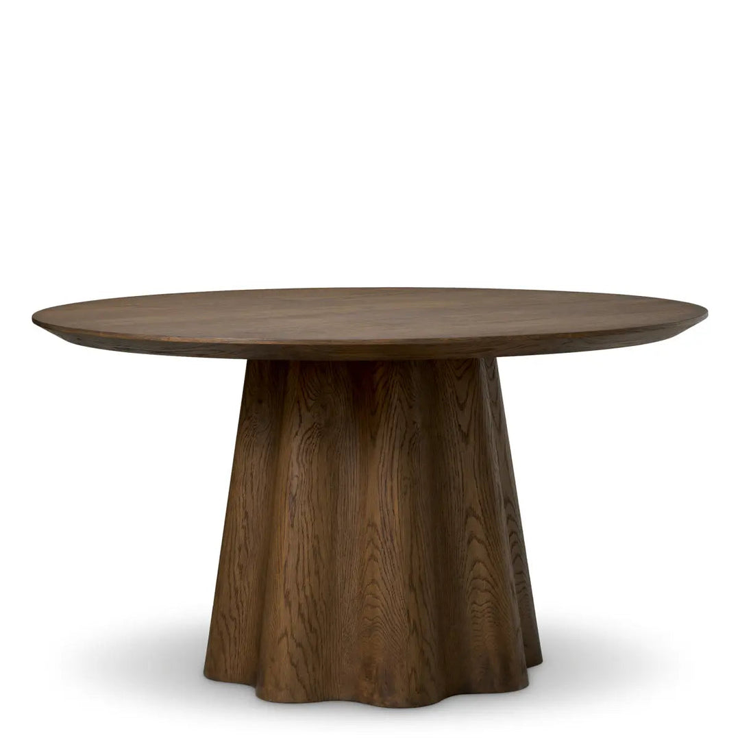 Dining Table Papyrus Dark Brown Oak Veneer - image 1