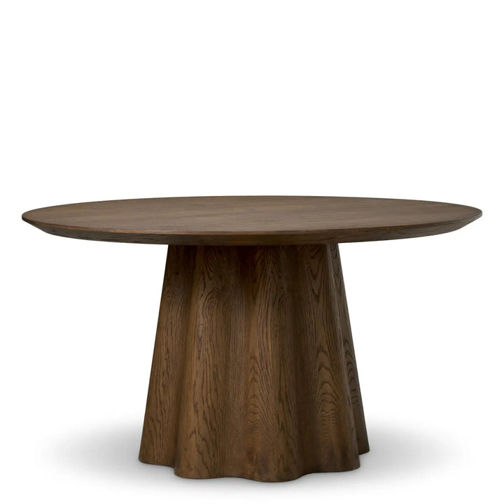 Dining Table Papyrus Dark Brown Oak Veneer - image 1