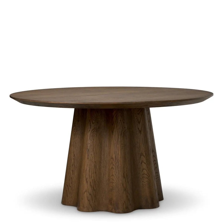 Dining Table Papyrus Dark Brown Oak Veneer - image 1