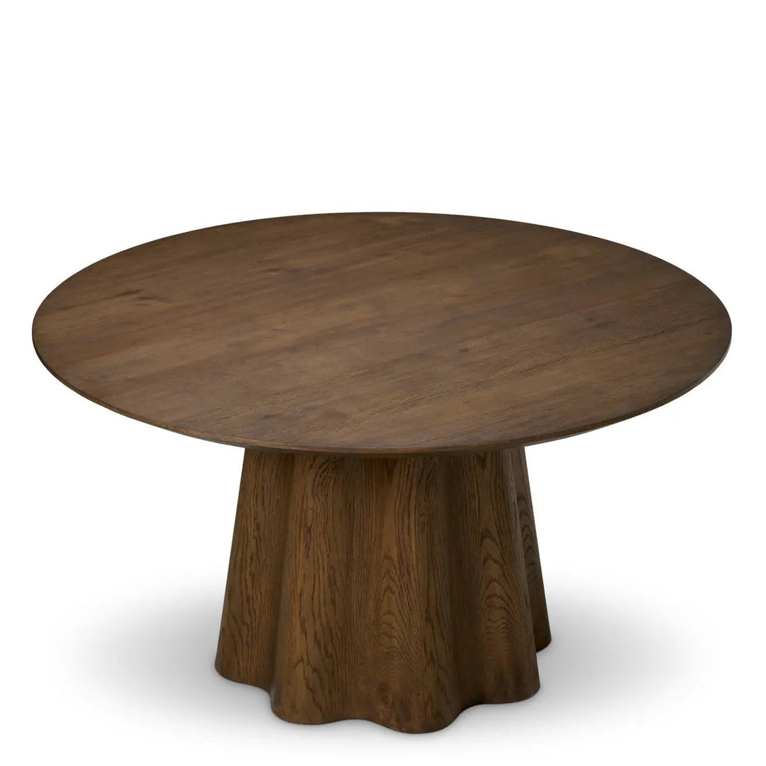 Dining Table Papyrus Dark Brown Oak Veneer - image 3