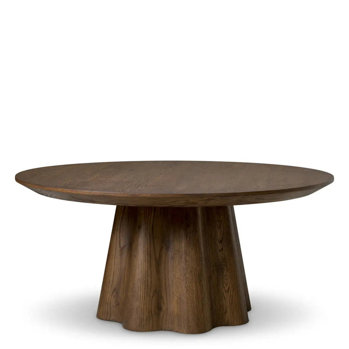 Coffee Table Papyrus Dark Brown Oak Veneer - image 1