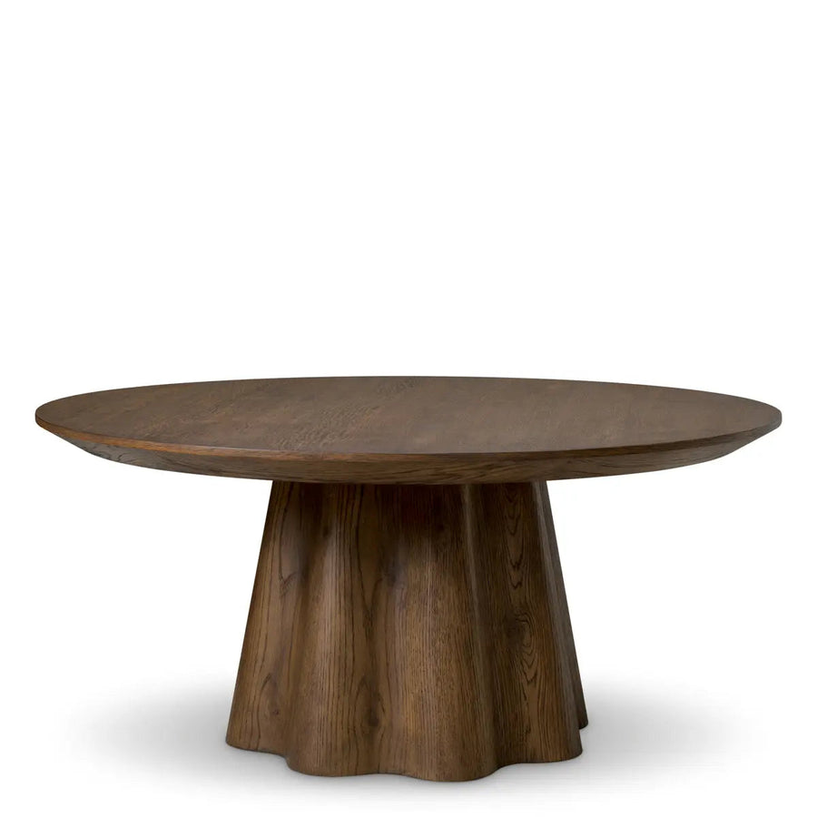 Coffee Table Papyrus Dark Brown Oak Veneer - image 1
