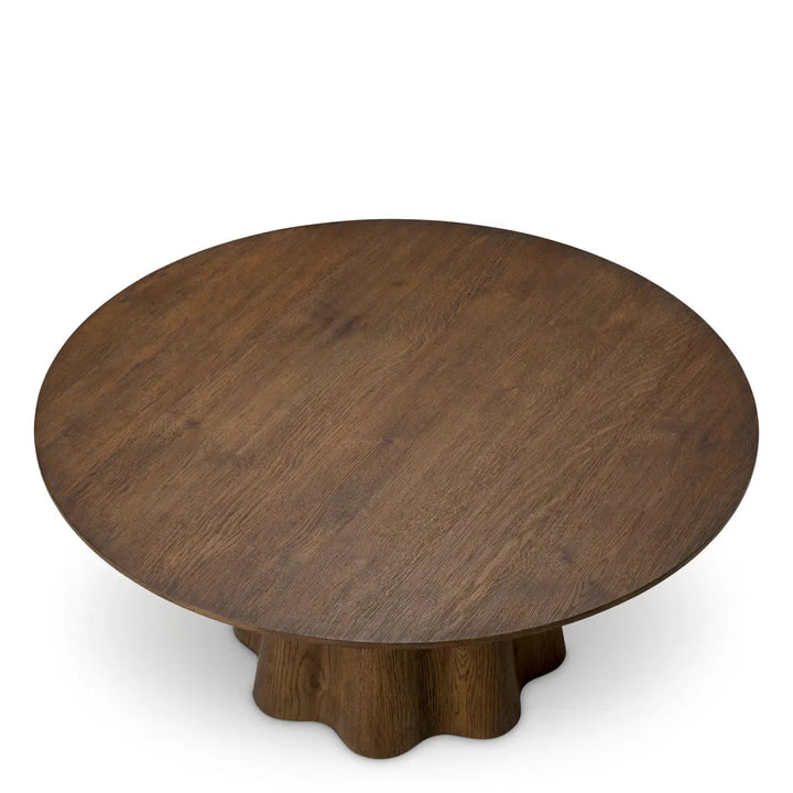 Coffee Table Papyrus Dark Brown Oak Veneer - image 3