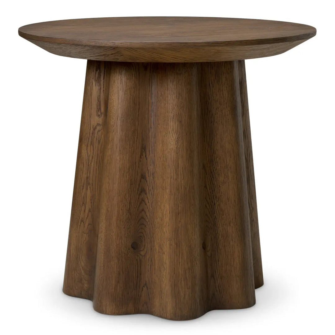 Side Table Papyrus Dark Brown Oak Veneer - image 1