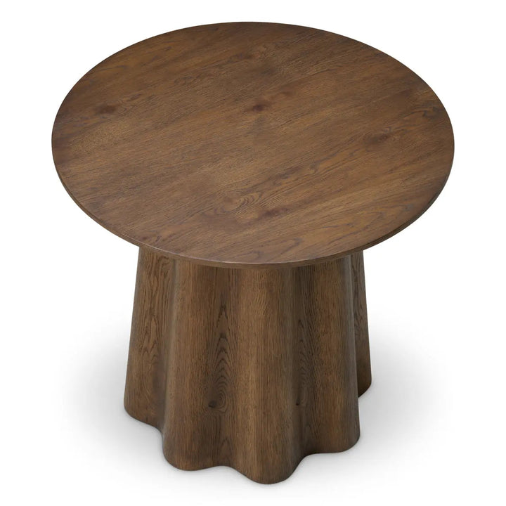 Side Table Papyrus Dark Brown Oak Veneer - image 3