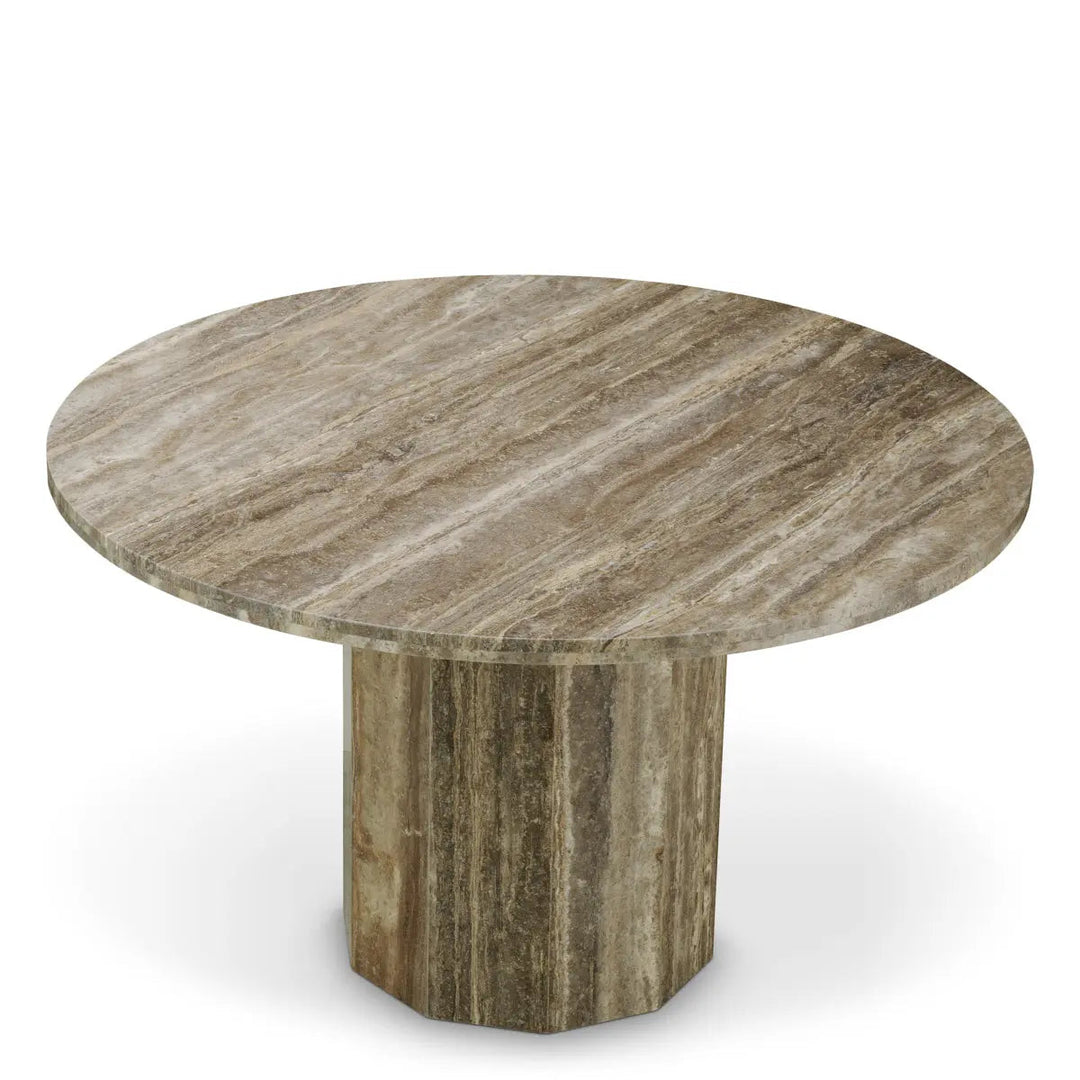 Dining Table Florence Silver Travertine - image 3