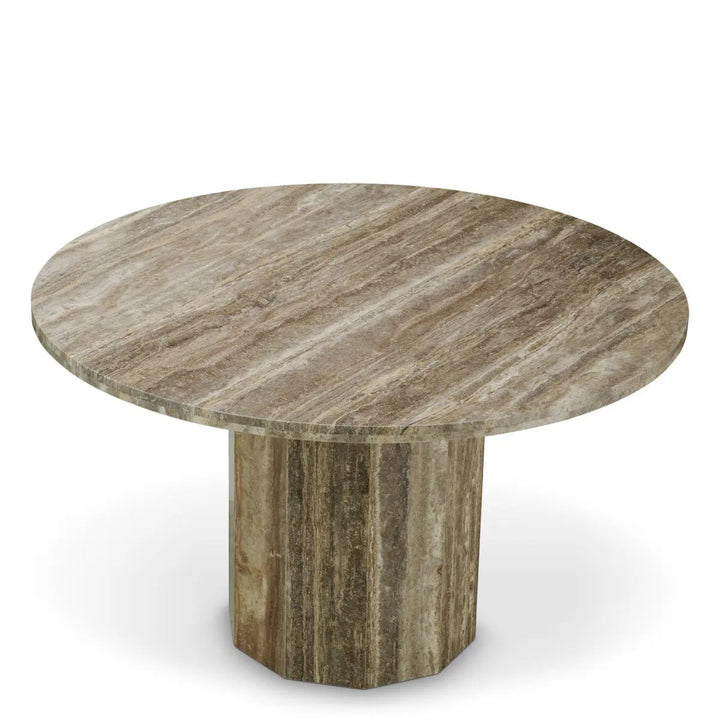 Dining Table Florence Silver Travertine - image 3