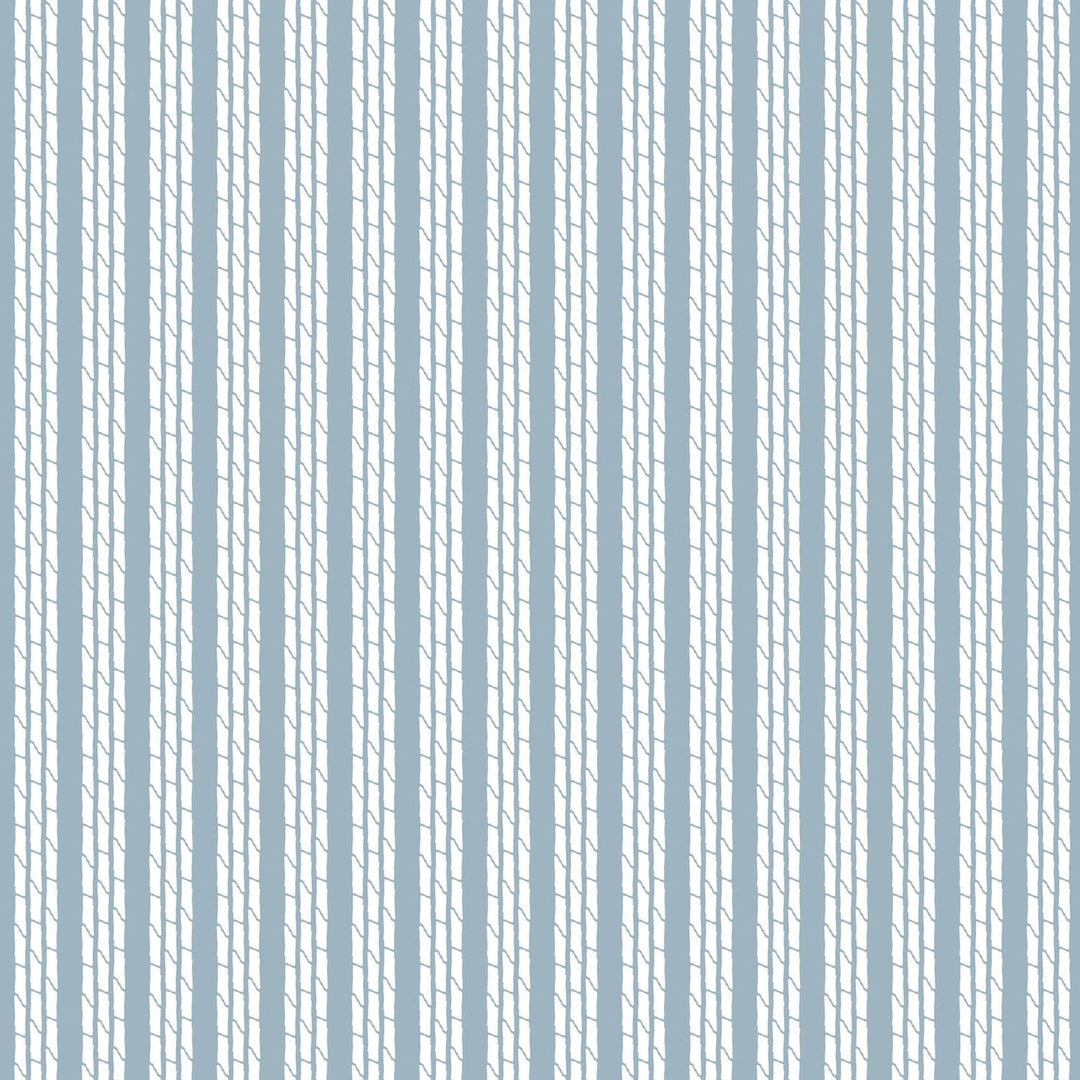 Tennessee Bamboo Stripes Wallpaper-Mitchell Black-MITCHB-WCHH105-BL-PM-10-Wall DecorPatterns Blue Smoke-Premium Matte Paper-1-France and Son