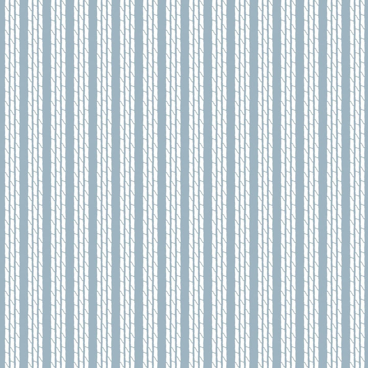 Tennessee Bamboo Stripes Wallpaper-Mitchell Black-MITCHB-WCHH105-BL-PM-10-Wall DecorPatterns Blue Smoke-Premium Matte Paper-1-France and Son