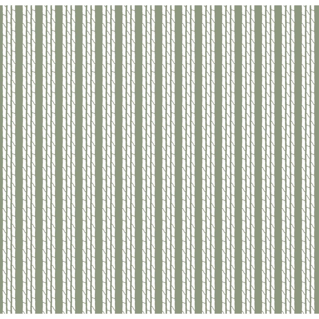 Tennessee Bamboo Stripes Wallpaper-Mitchell Black-MITCHB-WCHH105-OL-PM-10-Wall DecorPatterns Olive-Premium Matte Paper-5-France and Son