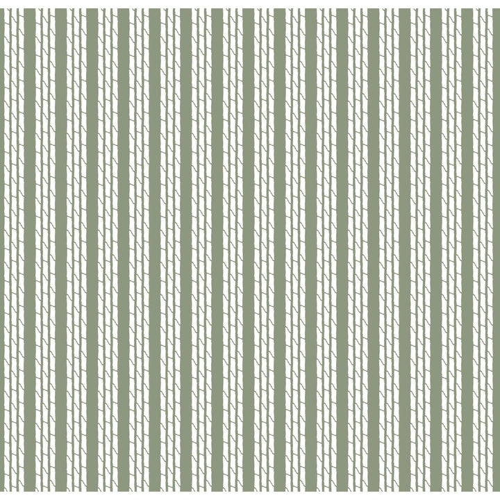 Tennessee Bamboo Stripes Wallpaper-Mitchell Black-MITCHB-WCHH105-OL-PM-10-Wall DecorPatterns Olive-Premium Matte Paper-5-France and Son