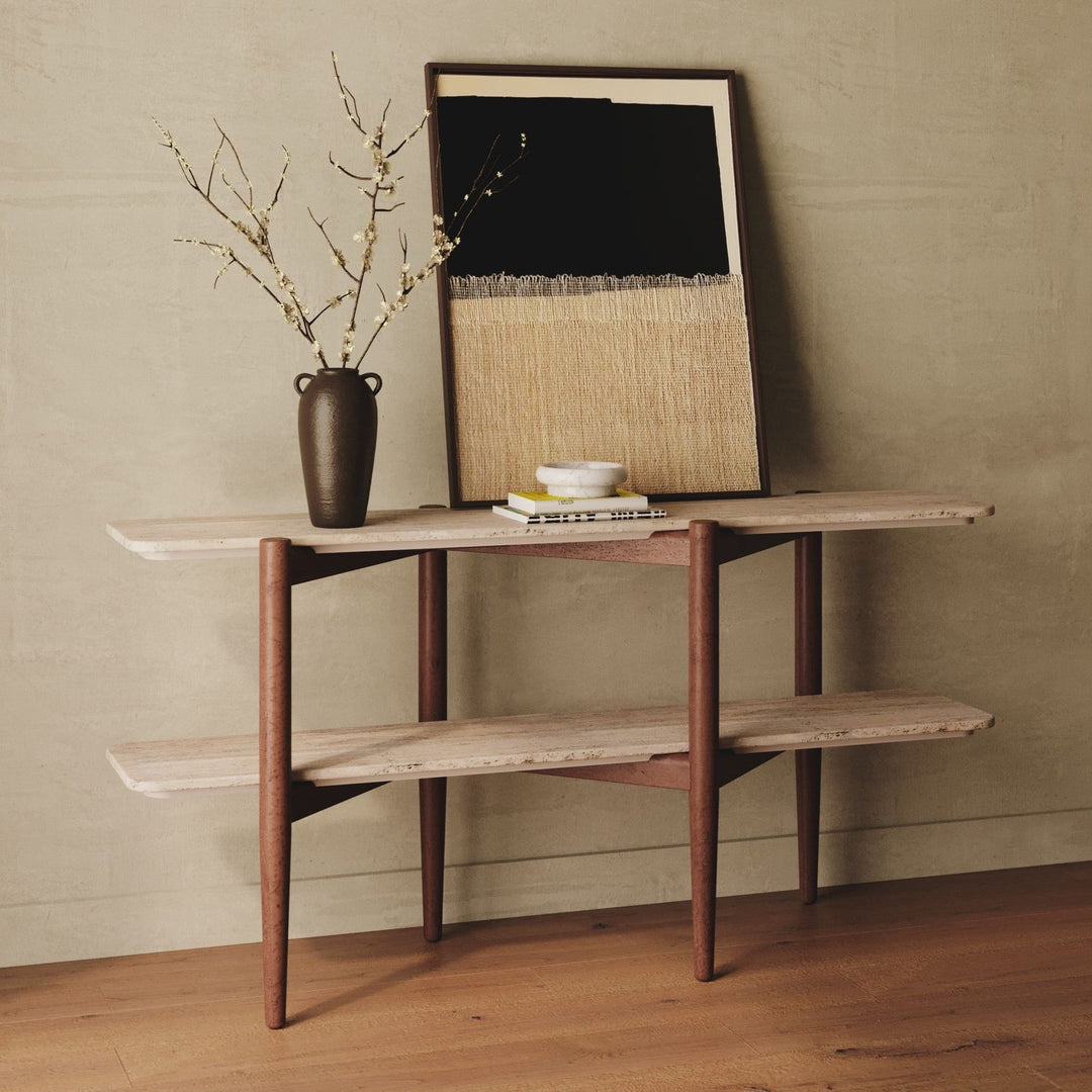 Terrace Console Table - Porto Dark Finish - view 2