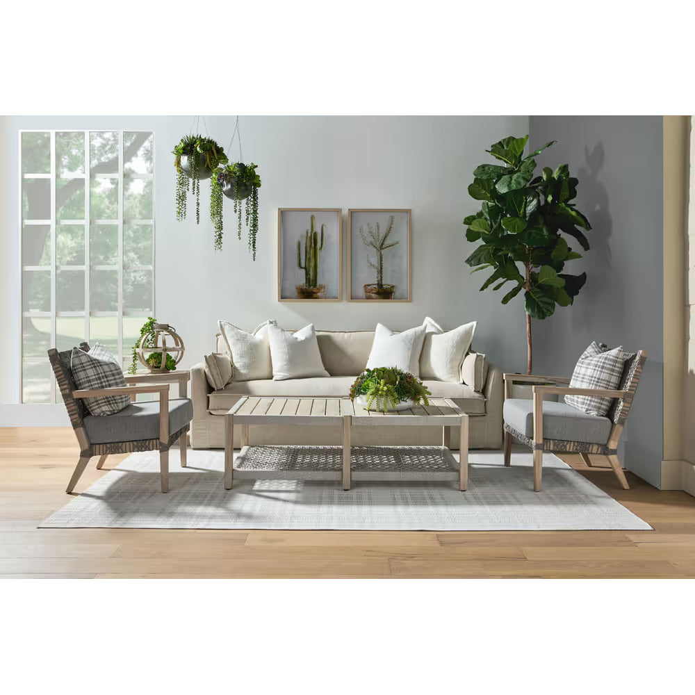 Thea Outdoor 90" Taper Arm Slipcover Sofa