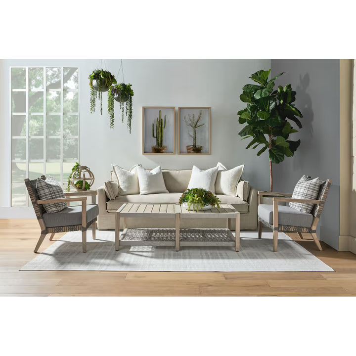 Thea Outdoor 90" Taper Arm Slipcover Sofa