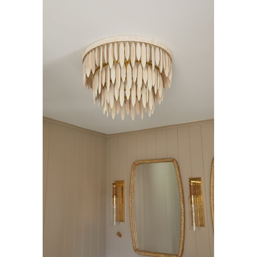 Tiffany 1 Light Semi Flush Mount