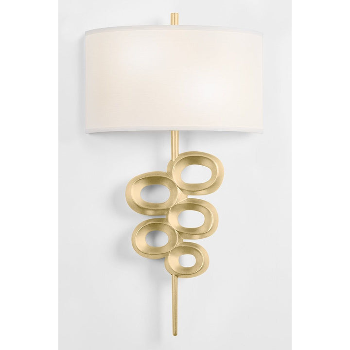 Tourmaline Wall Sconce - Vintage Gold Leaf 2 Lights