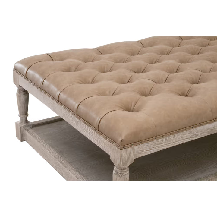Townsend Tufted Upholstered Rectangle Coffee Table