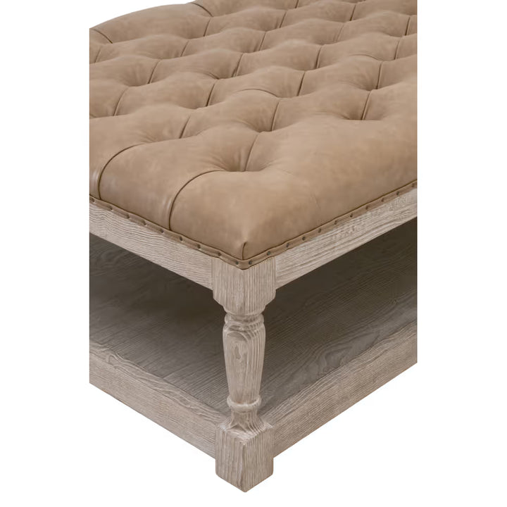 Townsend Tufted Upholstered Rectangle Coffee Table