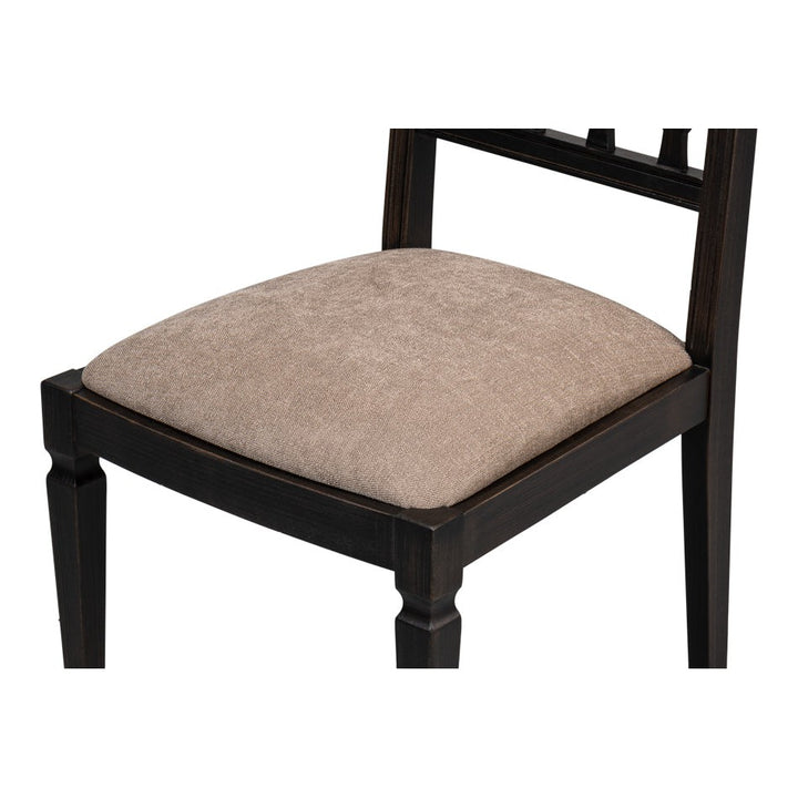 Diamond Side Chair - Nero - Mushroom-SARREID-SARREID-U004-03F50-Dining Chairs-2-France and Son