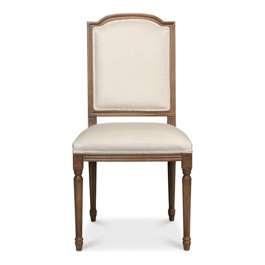 Dining Chairs Louis XVI Squared Side Chair - Driftwood