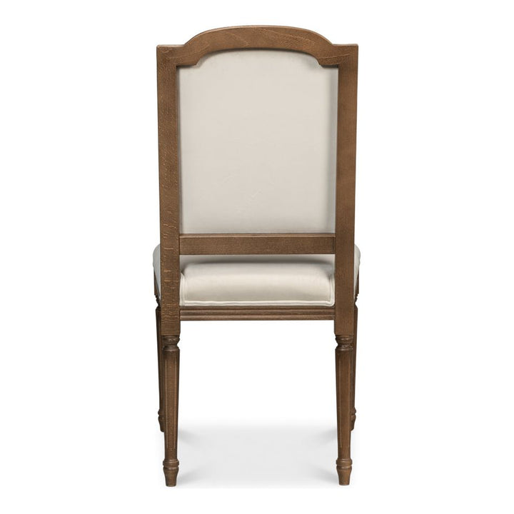 Dining Chairs Louis XVI Squared Side Chair - Driftwood