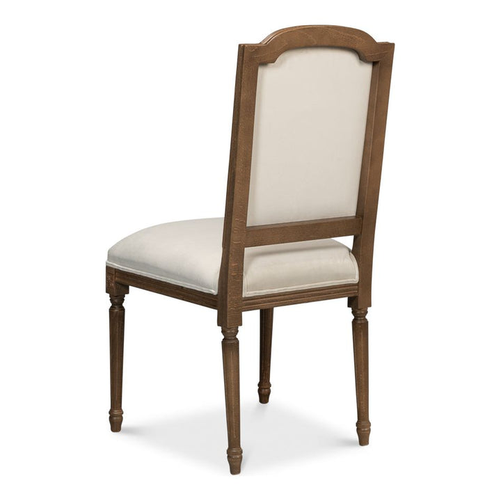 Dining Chairs Louis XVI Squared Side Chair - Driftwood